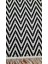Pamuklu Cotton Kilim Çift Taraflı Yıkanabilir Dekoratif (80X150) - Siyah Beyaz V1 3