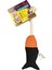 Ipli Balık Su Geçirmez Kedi Oyuncağı Lacivert-Turuncu Ø6cm, 24CM Sptgl 1