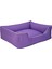 Alpha Köpek Yatağı Mor W Beyaz Biye L 105X85CM Sptgl 3