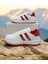 Beyaz-Kırmızı Iki Bantlı Unisex Günlük Hafif Taban Sneaker Spor Ayakkabı 1