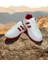 Beyaz-Kırmızı Iki Bantlı Unisex Günlük Hafif Taban Sneaker Spor Ayakkabı 2