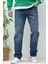 Erkek Beli Lastikli Rahat Kullanım Baggy Kot Pantolon 3
