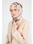 Kahve Çiçek Desenli Eşarp 5693 5
