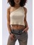 Tek Omuz Örgü Ekru Bluz 5