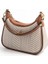 Kadın Omuz Çantası 1180-46424 Sılver Polo Bayan Çantası M132 Bej-Mat Taba 6
