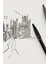 Eskiz Defteri A5 120 gr 50 Yaprak Monami Plus Pen Su Bazlı Keçeli Kalem Seti 6'lı Grey Tones 4