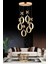 Istanbul Avize Zeus 6'lı Gold Kumandalı 3 Renk Ledli Modern LED Avize 5