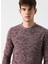 12160904 Fresh Knit O Yaka Erkek Mürdüm Kazak 1