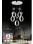 Istanbul Avize Zeus 5'li Gümüş Kumandalı 3 Renk Ledli Modern LED Avize 3