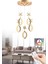 Istanbul Avize Zeus 5'li Gold Kumandalı 3 Renk Ledli Modern LED Avize 2
