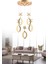 Istanbul Avize Zeus 5'li Gold Kumandalı 3 Renk Ledli Modern LED Avize 7