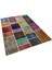 Çok Renkli Doğal Dokuma Patchwork Halı 3