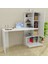 %100 Mdf Çalışma Masası, Bilgisayar Masası, Kitaplıklı Çalışma Masası, Beyaz Ders Çalışma Masası 1