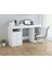 %100 Mdf Çalışma Masası, Bilgisayar Masası, Kitaplıklı Çalışma Masası, Beyaz Ders Çalışma Masası 2