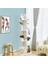Saksılık Çiçeklik, Dekoratif Saksı Standı, 4 Katlı Raf, %100 Mdf, Kitaplık, Mutfak Banyo Rafı 4