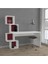 Kitaplıklı Çalışma Masası, %100 Mdf Beyaz Çalışma Masası, Ofis Çalışma Masası, Genç Odası, CM92 2
