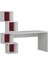 Kitaplıklı Çalışma Masası, %100 Mdf Beyaz Çalışma Masası, Ofis Çalışma Masası, Genç Odası, CM92 3