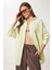 Oversize Basic Müslin Gömlek Açık Sarı LMX0002 3
