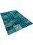 Mavi Doğal Dokuma Patchwork Halı 3