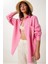 Oversize Basic Müslin Gömlek Açık Pembe LMX0002 1
