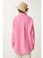 Oversize Basic Müslin Gömlek Açık Pembe LMX0002 5