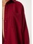 Oversize Basic Müslin Gömlek Bordo LMX0002 5