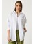 Oversize Basic Müslin Gömlek Beyaz LMX0002 4