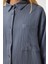 Oversize Basic Müslin Gömlek Antrasit LMX0002 5