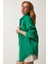 Oversize Basic Müslin Gömlek Yeşil LMX0002 2