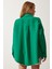 Oversize Basic Müslin Gömlek Yeşil LMX0002 5