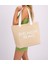 Beach Bag Yazılı Triko Plaj Çantası 1
