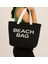 Beach Bag Yazılı Triko Plaj Çantası 1