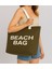 Beach Bag Yazılı Triko Plaj Çantası 1
