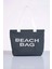 Beach Bag Yazılı Triko Plaj Çantası 2