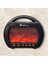 FP-535 Şömine Efektli Retro Ahşap Görünümlü USB Tf Girişli Am/fm/sw1-2 Nostaljik Radyolu Bluetooth Hoparlör 1