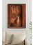 Zamanın Nöbetçisi Modern Tekli Tablosu - Gerçek Cama Baskı Siyah Alüminyum Metal Çerçeveli 1