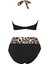 Yüksek Bel Desenli Üçgen Bikini Takım 2