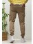 Erkek Beli Lastikli Likralı Kargo Cepli Gabardin Pantalon 5