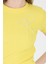 Sarı Inci Kurdele Işlemeli Crop Slim Fit Tişört 2229 4