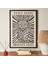 Deco Leopar Tablo - Beyaz / Siyah - 50X70 cm 1