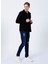E-Ethan Normal Bel Slim Fit Düz İndigo Erkek Denim Pantolon 1