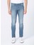 Skinny Fit Açık Mavi Erkek Denim Pantolon 2