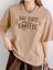 But First Coffee Camel Oversize Boyfriend Kadın T-Shirt 1