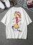 Beyaz Oversıze Astronot Keep Lovıng Baskılı Bol Kesım Tshirt 1