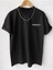 Siyah Oversıze Essentıals Baskılı Bol Kesim Tshirt 1