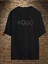 Unisex Eat Play Sleep Repeat Baskılı Oversıze Siyah Tshirt 1