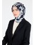 Füme Yaprak Desen Eşarp 3004 2