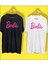 Baskılı Unisex Tshirt 2'li Beyaz-Siyah 1