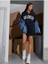 Siyah Los Angeles Yazılı Oversize T-Shirt Bol Kesim/rahat Kesim 1