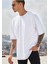 Unisex Oversize Beyaz Bol Kesim Tshirt 1